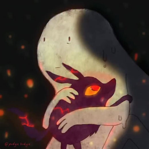 pudgie budgie! 🦜🦜 on Instagram: "I’ll take care of you, even if it hurts. - One of my favorite episodes of Adventure Time is “Thank You.”, featuring the Snow Golem and Fire Wolf Pup. Adventure Time has an amazing charm and lovely storytelling, even when addressing themes of relationships and their dynamics. I feel I am both the Golem and the Pup, simultaneously struggling to take care of myself and allowing myself to let loose and be a little reckless every now and then. Made with Procreate Dr