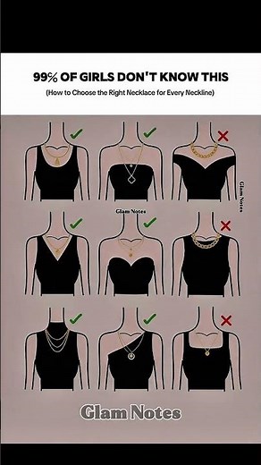 How to Choose the Right Necklace for Every Neckline-Jewelry Styling Guide#NecklaceStyling#howtostyle