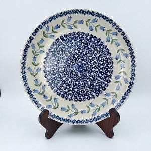 10” Plate. Hand Crafted Polish Pottery Stoneware: UNIKAT Bell Flower Design - Etsy Canada