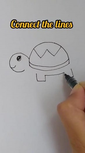 how to draw a turtle with Alphabets #drawingvideo #art #creative