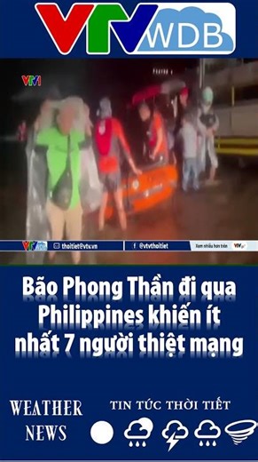 Typhoon Phong Than passes through the Philippines, killing at least 7 people | VTVWDB