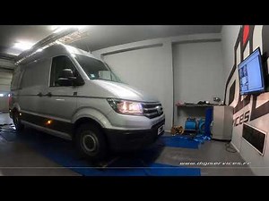 VW Crafter 2.0 TDI 140cv Reprogrammation Moteur @ 181cv Digiservices Paris 77 Dyno