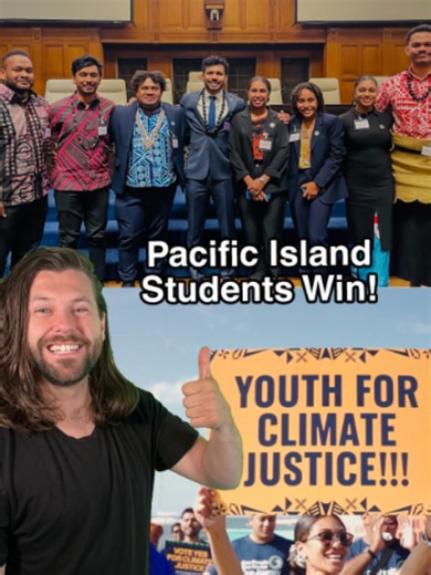 27 Pacific island students took the fight for our climate to the world's highest court, and secured a historic ruling! Now their win is driving real change around the world. In a classroom in Vanuatu in 2019, law students watched rising seas threaten their communities' homes, health and futures. So they set out to hold someone accountable, and asked “Could a country be held responsible, under international law, for wrecking the climate?” They took it to their leaders, then the UN, and finally th