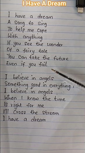 I have a dream song by Westlife #lyrics #songlyrics #Westlife #ihaveadream