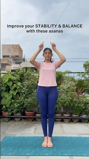 Try these beginner friendly asanas to improve your stability and balance. #asana #yoga #yogaflow