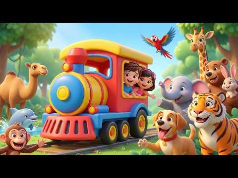 Phonics Song | Learn ABC with Animals | Colorful Train Adventure for Kids