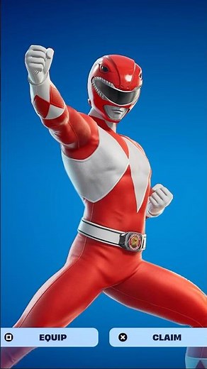 How To Get Red Power Ranger Skin For FREE! (Fortnite)