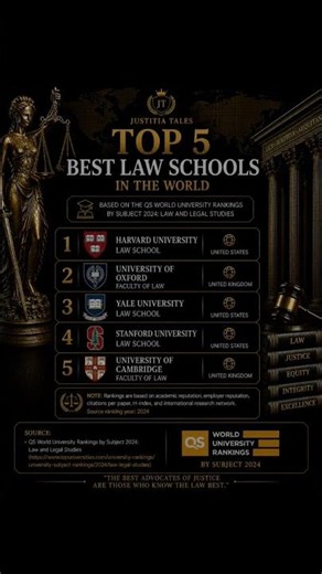Top 5 Best Law Schools in the World