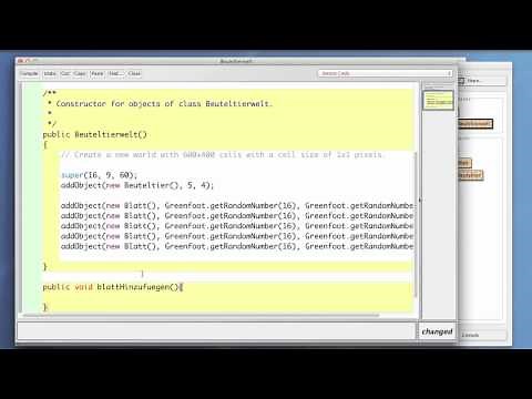 Greenfoot Java Tutorial 5 - For- Schleife - Full HD
