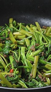 Adobong Kangkong with Ground Pork 😋 | Kawaling Pinoy Recipe Blog