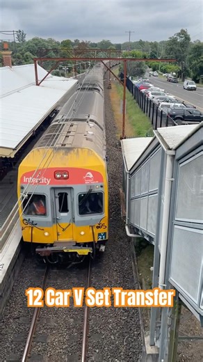12 Car V Set Transfer Through Blaxland #shorts #sydneytrainsvlogs #sydneytrains #travel