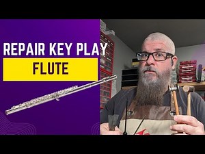 Repair key play to fix leaks in your Flute #instrumentrepair #flute #instrumentrepairschool