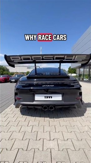 Why are race cars have huge spoiler? #viral