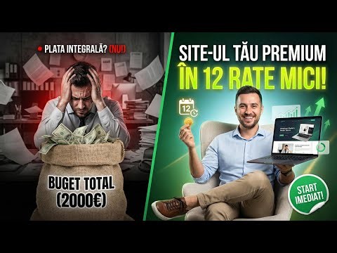 Cum să ai un site profesional fără efort financiar? Plata în 12 rate la Webage!