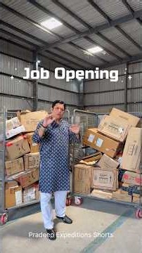 Job Opening in Najafgarh at Amazon Delivery Warehouse #pradeepexpeditions #najafgarh #westdelhi #dji