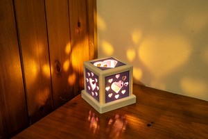 Lampe Love LED violette et blanche vacillante, alimentée par USB - Etsy France
