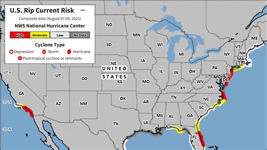 Hurricane season heats up; danger possible at East Coast beaches