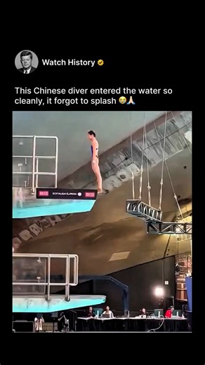 @watchhistory on Instagram: "China’s Quan Hongchan stunned the world once again — diving with such precision that her entry barely created a ripple. Her “water splash disappearance technique” became so iconic it earned its own word in Mandarin to describe her flawless execution. Driven by love for her family, Quan said her biggest motivation was to compete at the Olympics and help pay for her mother’s medical treatment. Pure talent, powered by heart. Join the fun at Jackpot City #jackpotcity Lik