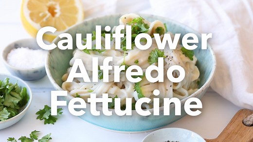 A bowl of creamy pasta is usually a favorite for many, but that usually means cream, butter, milk and cheese. If you have a symptom or illness, or you’re trying to make better choices for your health, dairy products can be problematic and are best avoided. Thankfully, that doesn’t mean you need to give up your bowl of creamy pasta! Try this Fettuccine recipe made with a Cauliflower Alfredo sauce. It’s easy to make and delicious to eat! Serve it over fettuccine made with brown rice, lentils, peas