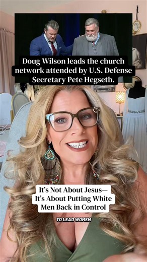 This is what can happen when some men experience equality as a loss of control. Doug Wilson is not simply preaching personal faith. He is promoting a political vision in which husbands ordinarily cast the family vote, women lose independent political power, same-sex marriage is overturned, abortion is outlawed, LGBTQ protections disappear, and non-Christians are expected to defer to a Christian government. He does not hold a degree in biblical studies or theology. His degrees are in philosophy a