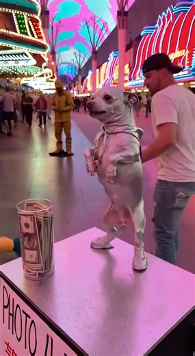 Let the Chi work.. 😂 He's just trying to make a living. Tips encouraged. (AI-generated for entertainment) Disclaimer: All videos on this page are AI-generated and created for entertainment purposes only. No animals are harmed or mistreated in any way. These videos are playful interpretations of human behaviors blended with the well-known personalities of small dogs, especially chihuahuas. Our goal is simply to have fun, spark imagination, and bring a little laughter into the world. | The Other 