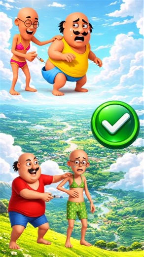Motu Patlu VFX Toon Comedy #shorts #motupatlu #vfxshorts