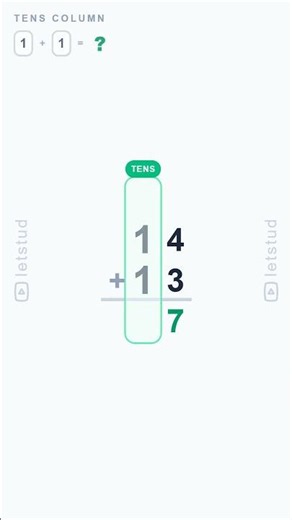 How to solve 14 + 13 | Step by Step Math