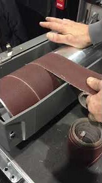 How to Change the Sandpaper on the Supermax 16/32 Open Ended Belt Sander