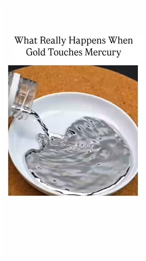 Meets science | When gold comes in contact with mercury, it forms an alloy called amalgam. This unique reaction has been used for centuries in mining and... | Instagram