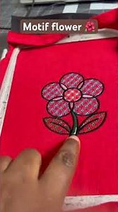 Motif flower done in hatch digitizing software!!