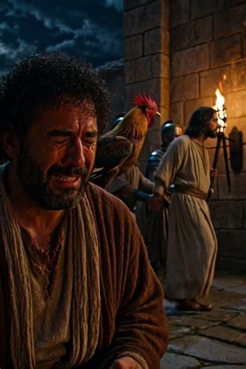 Peter Denies Jesus 3 Times… But Jesus Still Restored Him with Love! ❤️ #jesus #peter #bible #shorts