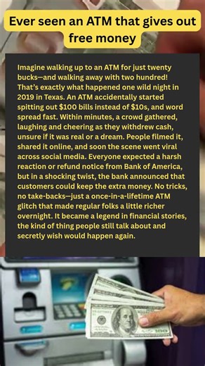 Ever Seen An ATM That Gives Out Free Money #shorts