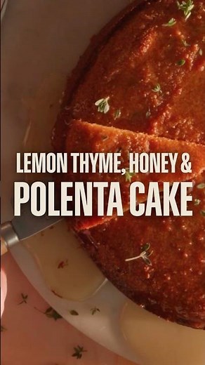 Lemon thyme, honey & polenta cake | Waitrose