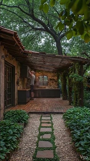 Backyard Glow-Up! ✨ Turning a Boring Yard into a Magical Outdoor Dining & Kitchen Retreat