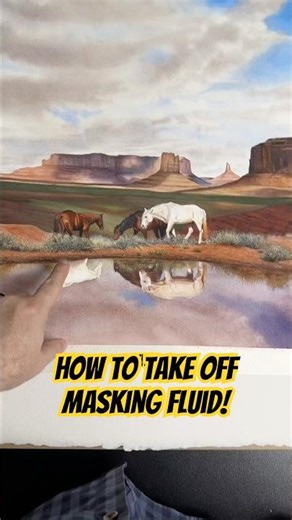 How to take off masking fluid!