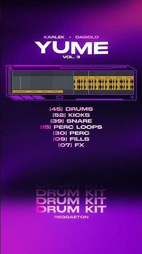 YUME VOL. 3 🌌 | Reggaeton Drum Kit 2026 👾#shorts #drumkit