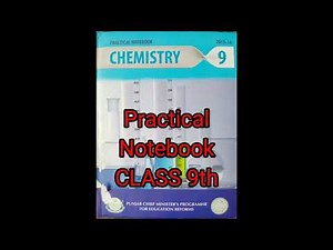CHEMISTRY || CLASS 9TH || Solved Practical Notebook of Chemistry ⚗️✏️