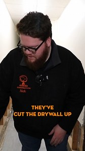 Typically when a basement floods, the drains will release enough water to prevent a full-blown flood, leaving you with about a foot or two of water. To remedy this, you'll do what's called a flood cut, and remove the drywall, insulation, and anything else in the wall up to that two foot line. #detroit #construction #maintenance | Sanborn Construction Group