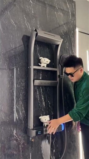 1️⃣Modern control made simple Modern LED Digital Display Thermostatic Piano Keys Shower Set (# 2028)