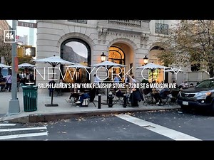 NEW YORK CITY Walking Tour [4K] Ralph Lauren Flagship Store | Upper Eastside Manhattan, NYC
