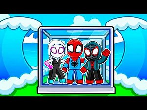 TSUNAMI ESCAPE in Roblox with SPIDERMAN and FRIENDS...