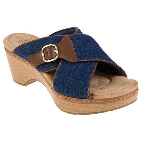 "As Is" Clarks Collection Seannah Nora Modern Casual Wedges | HSN