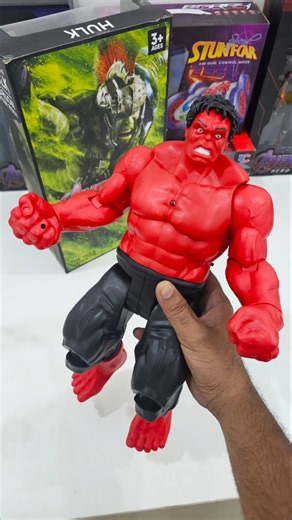 Big Size Red Hulk 🤯😲Action Figure Unboxing #asmr #marvel #unboxing #redhulk #hulk #toys