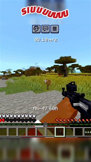 Minecraft gun mod #minecraft #shorts #shortsfeed