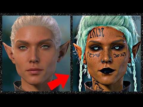 How to create a Elf - Baldur's Gate 3 - (Soundless BG3 Character Creation Creator Tutorial)