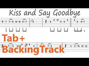 The Manhattans - Kiss and Say Goodbye Guitar Tab+BackingTrack