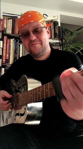 How To Riff On A Reso Guitar #guitar #fingerstyle