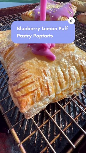 Homemade Blueberry Lemon Puff Pastry Poptarts Recipe