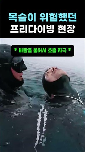 목숨이 위험했던 프리다이빙 현장 #다이빙