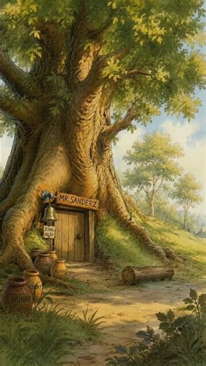 Cozy Hundred Acre Wood Cottage 🍯🌿 | Relaxing Ambience Short | Winnie The Pooh